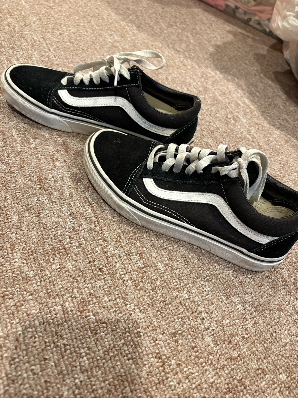 Vans Black and White Low-Top Old Skool Sneakers
